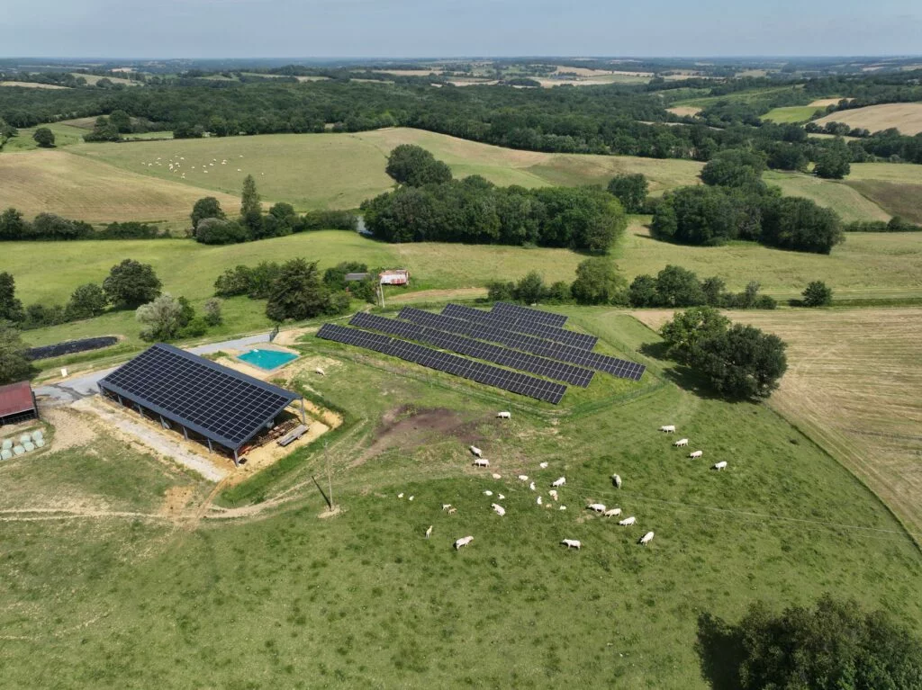 Installation de centrale photovoltaïque au sol à Lupiac