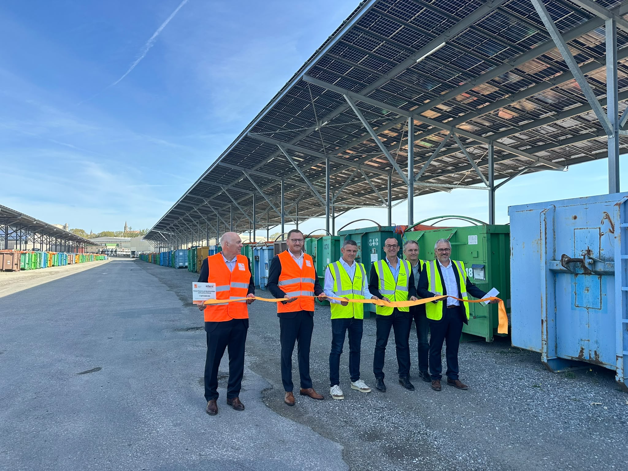 Inauguration du deuxième lot de la centrale solaire d'Arterris à Castelnaudary, le 17 septembre 2026