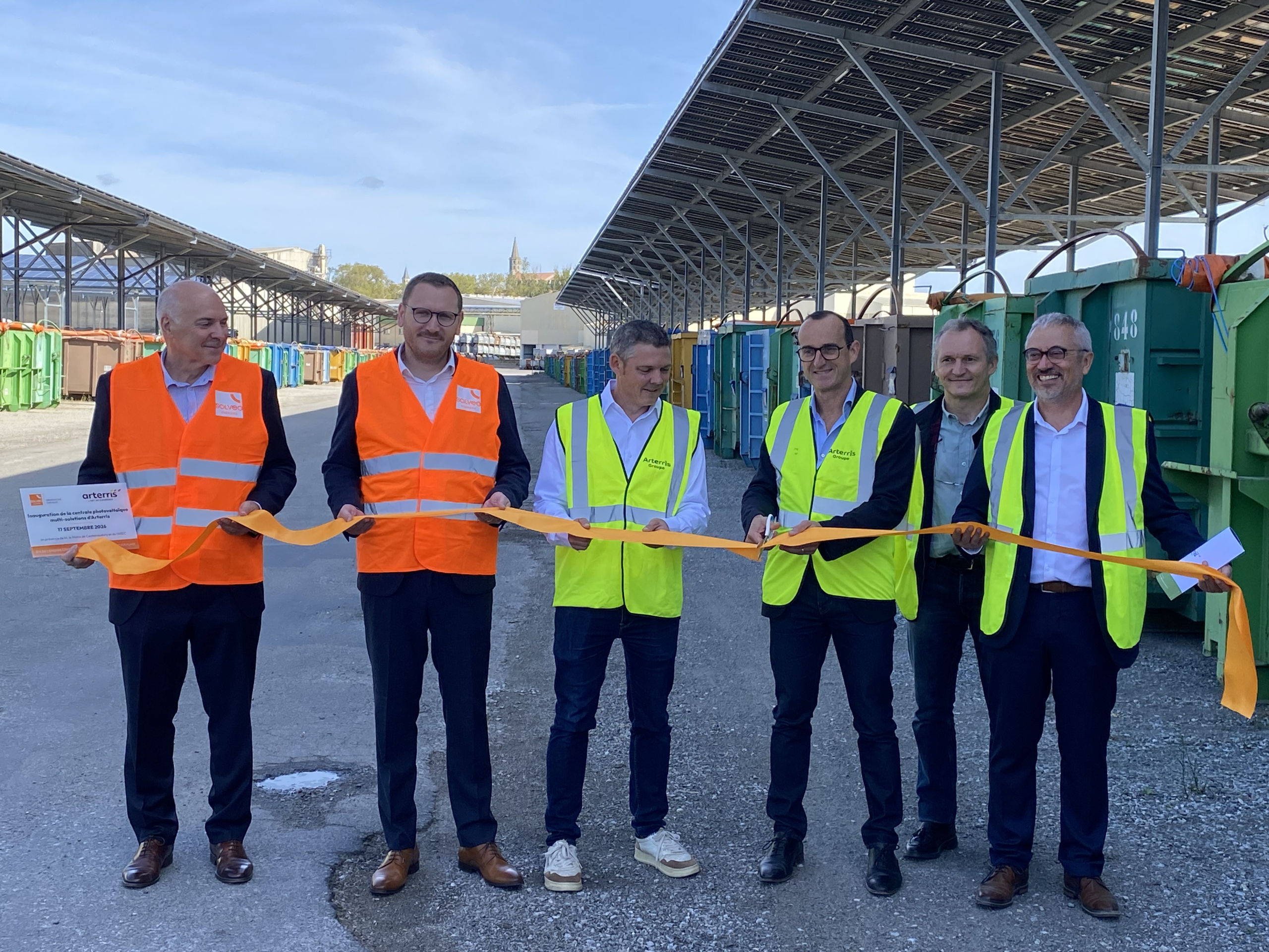 Inauguration du deuxième lot de la centrale solaire d'Arterris à Castelnaudary, le 17 septembre 2026