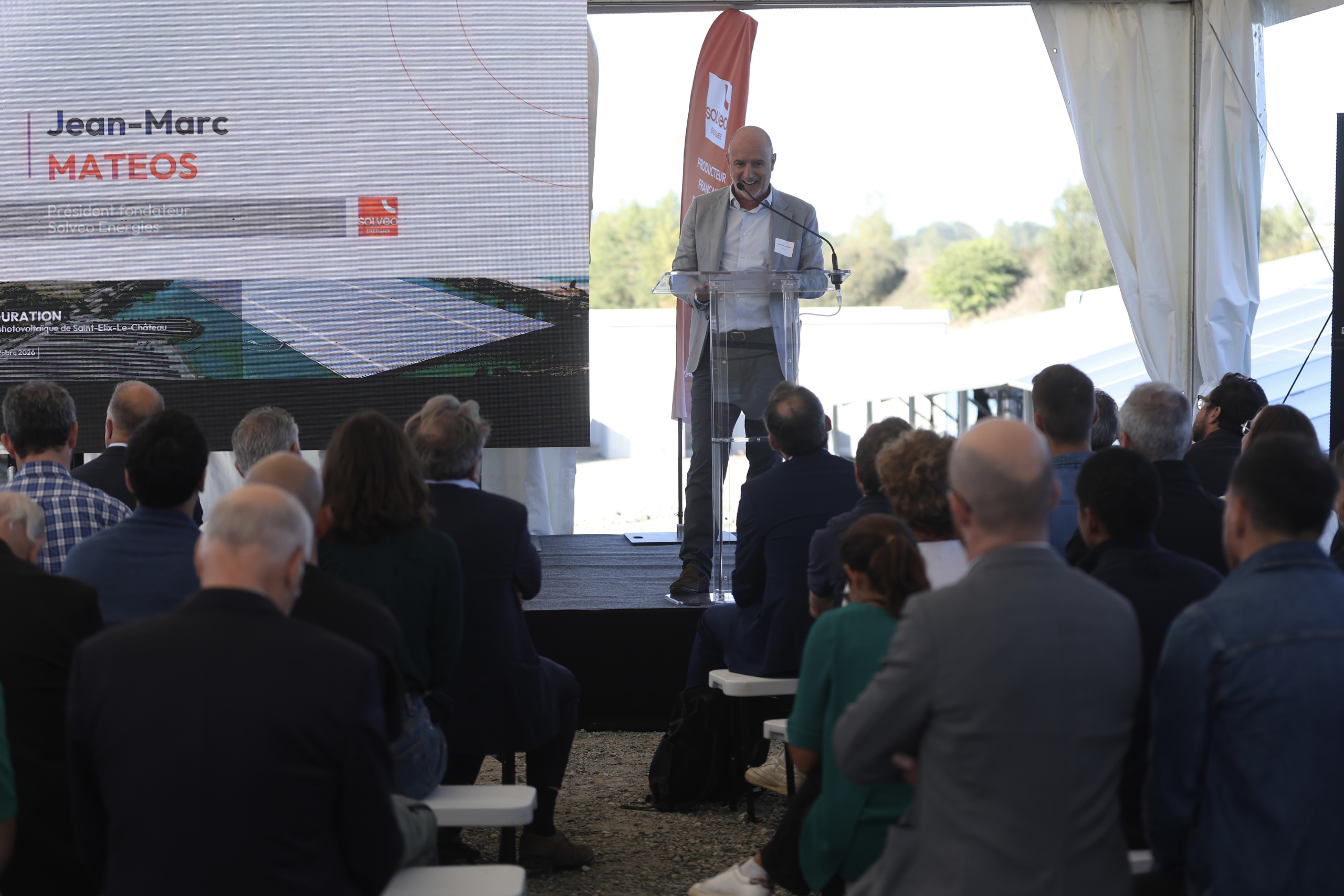 Inauguration de la centrale solaire hybride de Saint-Élix-le-Château